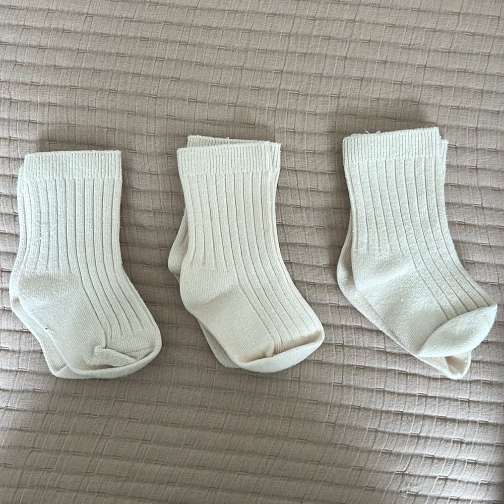 3 pairs of Mebie Baby Socks